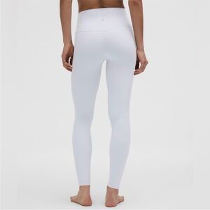White High-Waisted Leggings